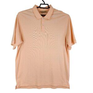 Mens Peach Roundtree & Yorke Gold Label Polo Shirt Short Sleeve Size XLT